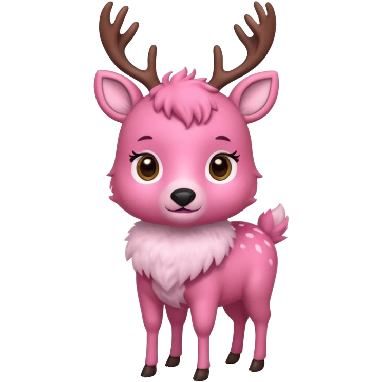 PINK DEER emoji