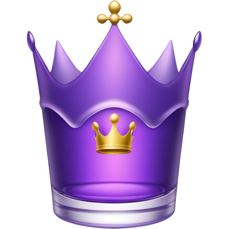 crown royal crown glass with black background emoji