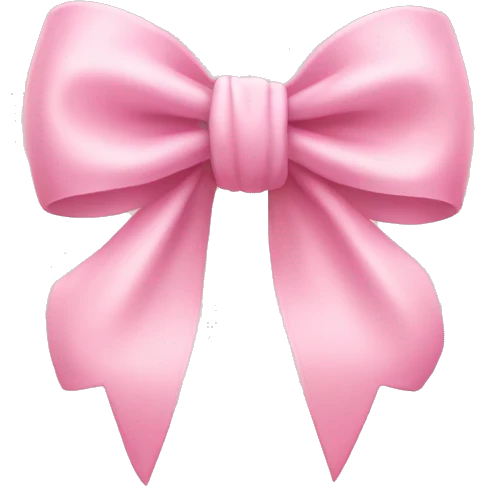 Baby pink bow emoji
