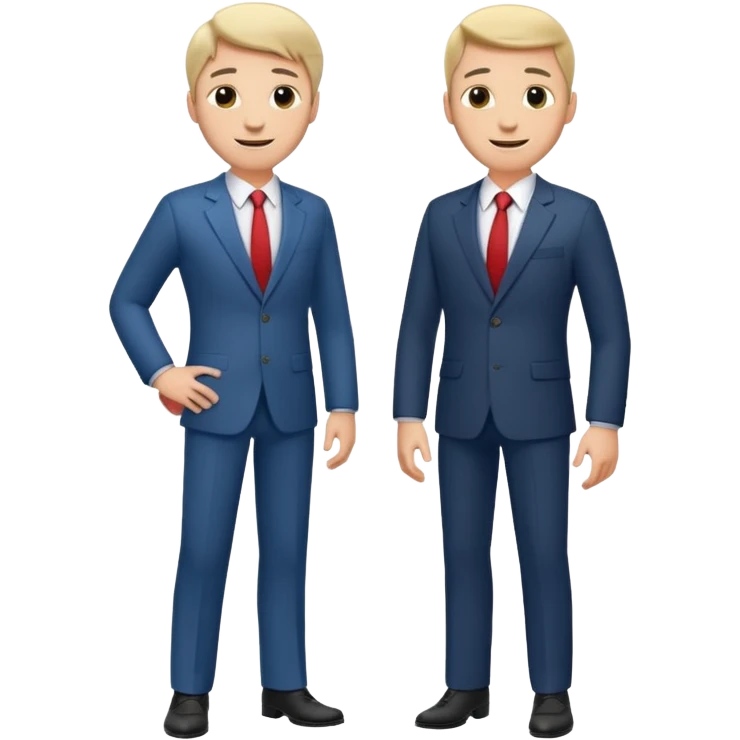 two mans talking full body emoji