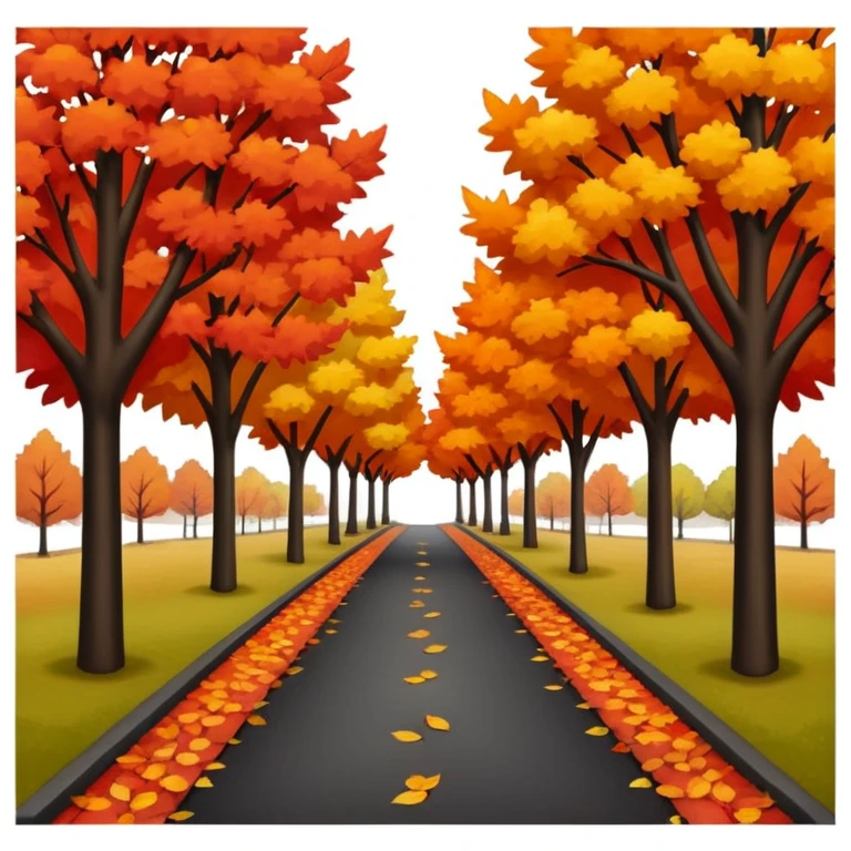 park in autumn emoji