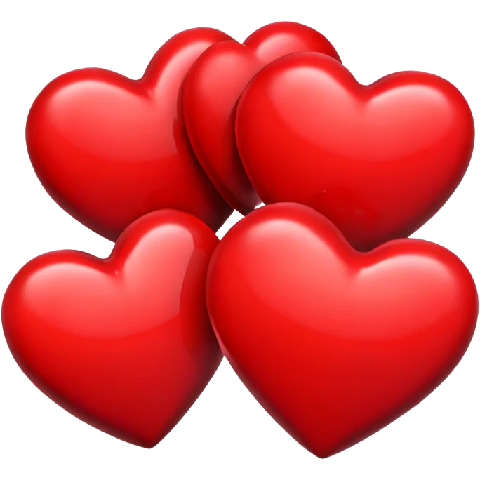 Four hearts emoji
