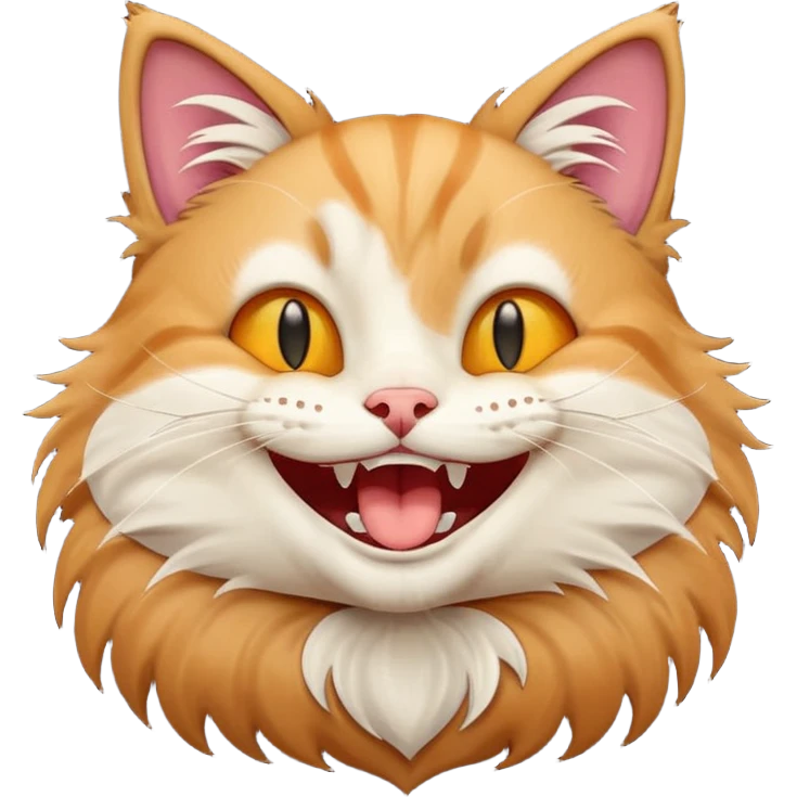 Cat laughing  emoji