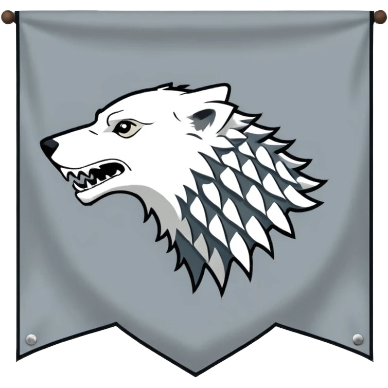 Game of thrones house of stark banner emoji emoji