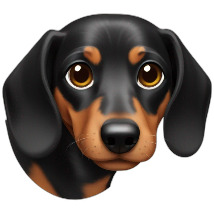 Cute little Dachshund emoji