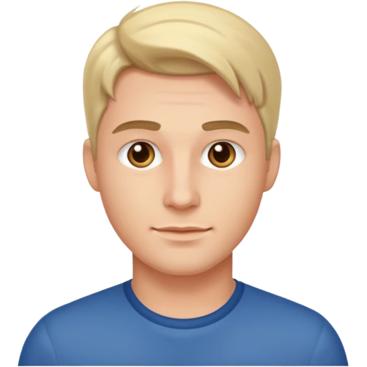 un bel homme vu de trois quart emoji