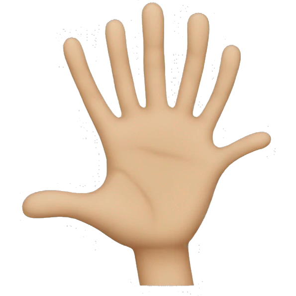 making "A" with two hands emoji