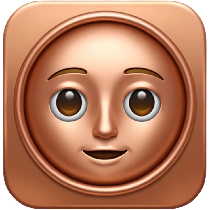 check icon in copper color emoji