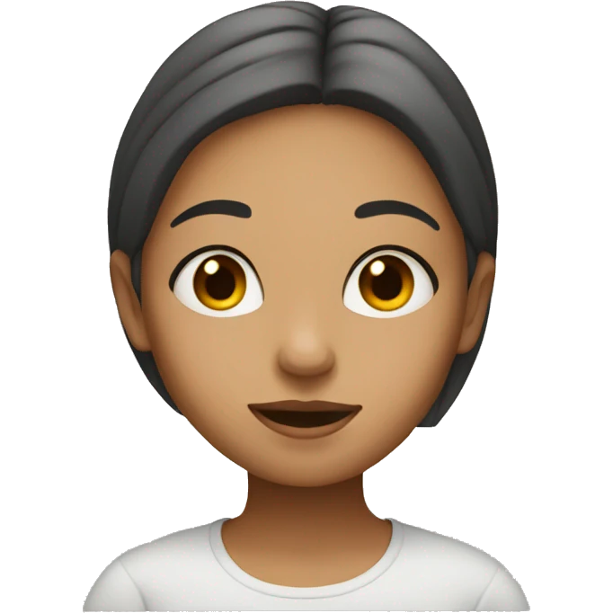Minimalist girl emoji
