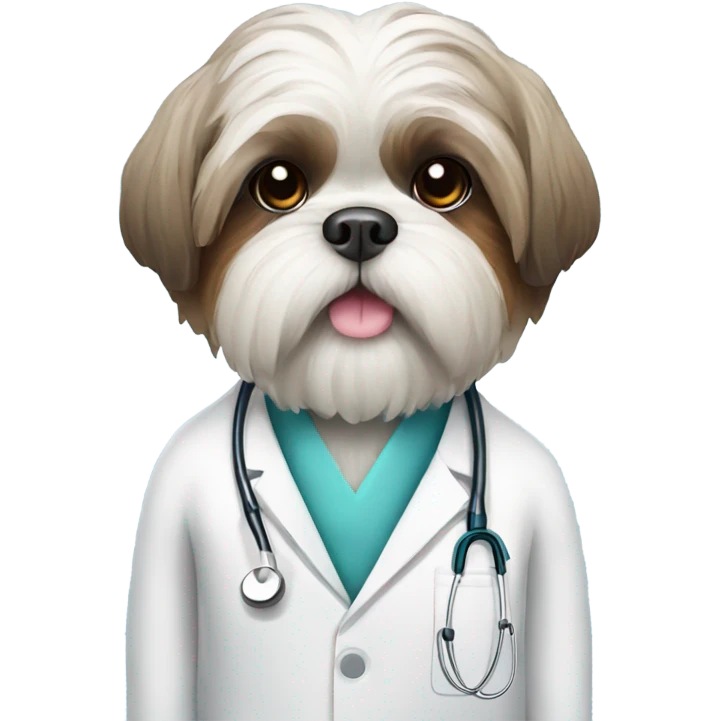 Shih Tzu doctor emoji