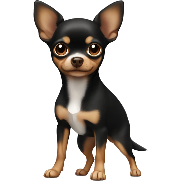 Black and brown Chihuahua emoji