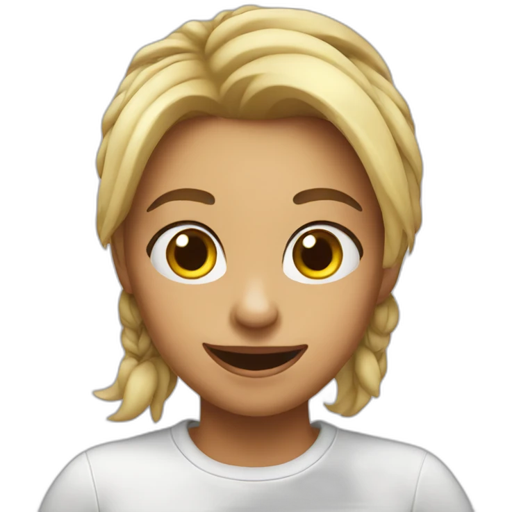 Silly girl emoji