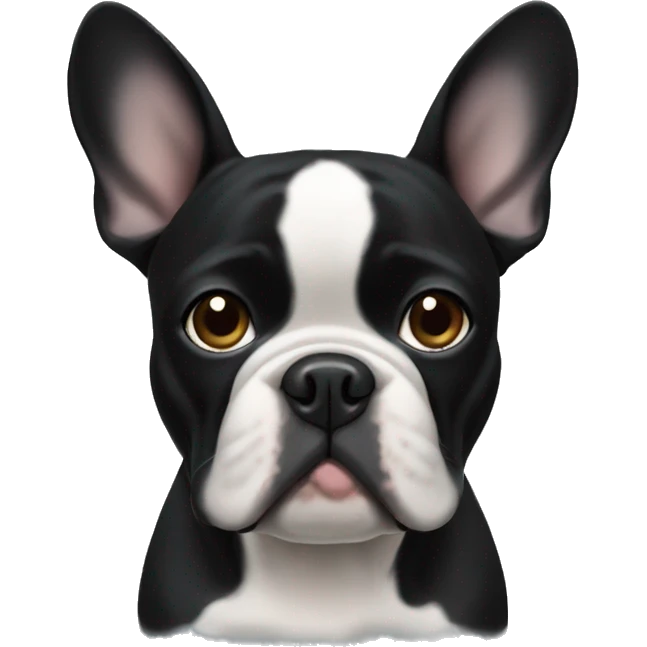 Black French bulldog emoji