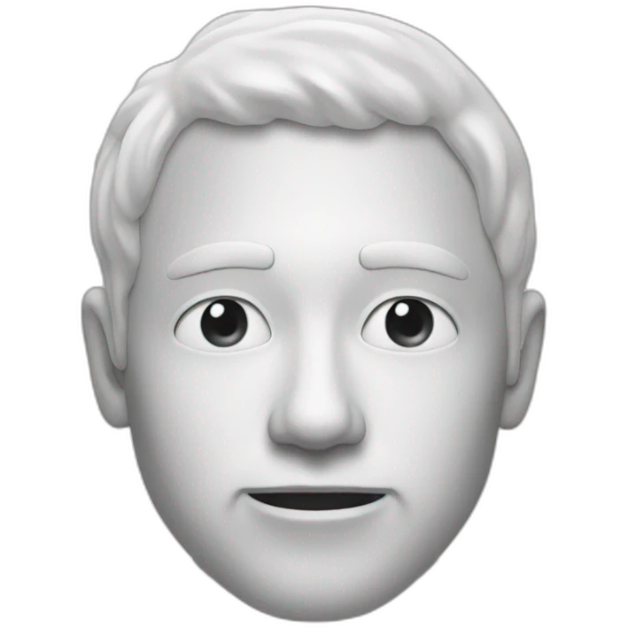 man covered in in white goo emoji