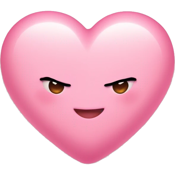 Babypink heart with mini hearts emoji