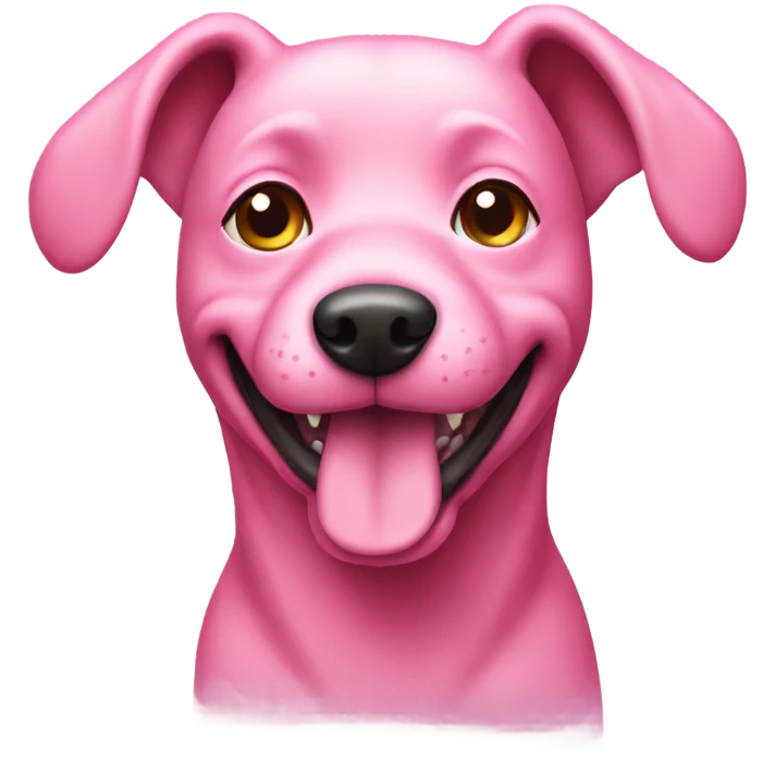 pink dog emoji