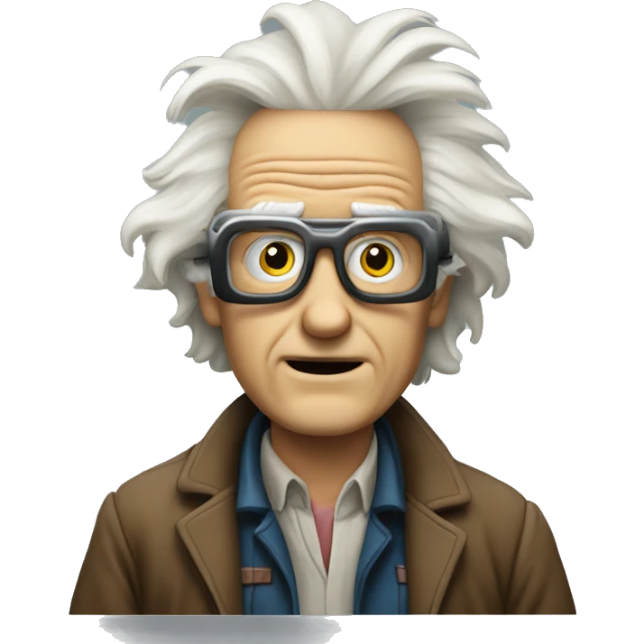 emmett brown back to the future emoji