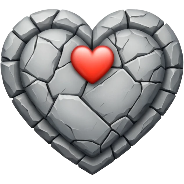 Corazón de piedra emoji