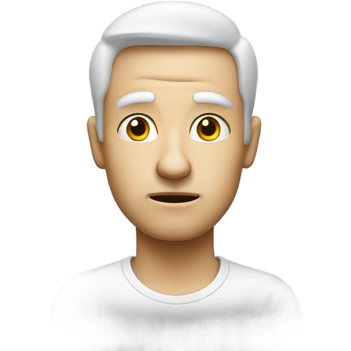 White person asking why emoji