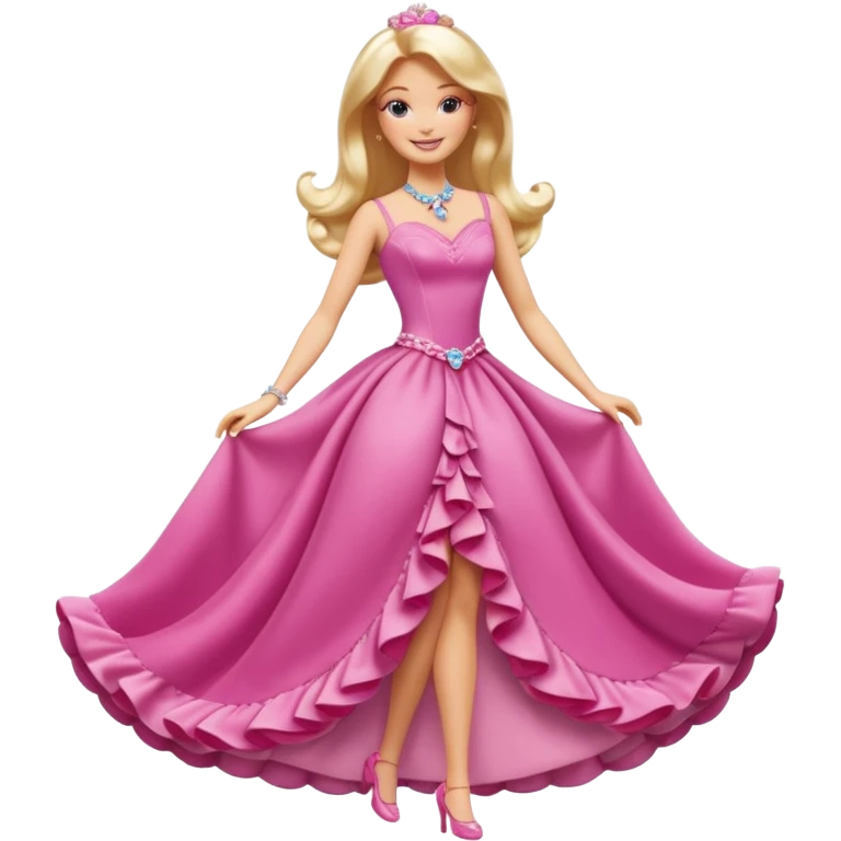 lav en barbie mariposa fe der poser i fuld figur emoji