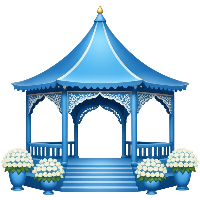 blue wedding pavillion emoji