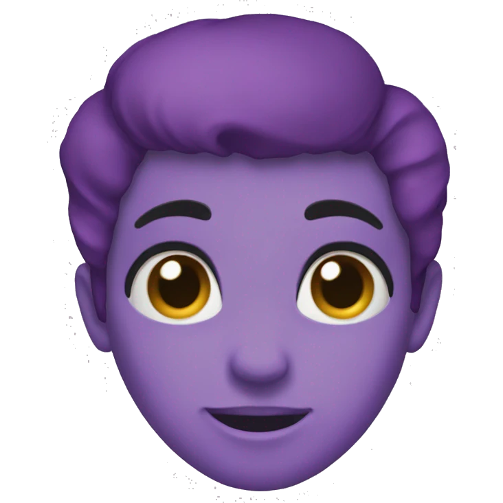 Making love emojie with purple colour emoji