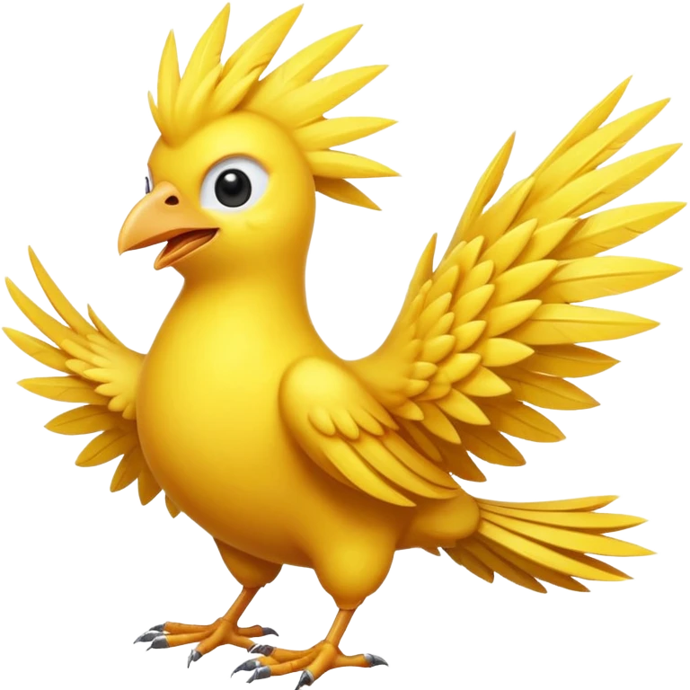 Zapdos yellow bird happy emoji