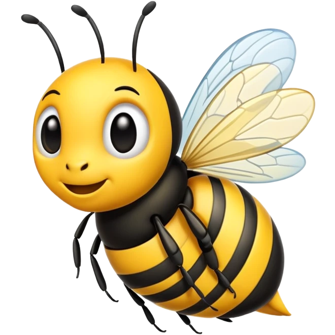 Crazy bee emoji