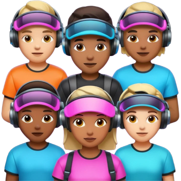 Neon Visor Gamers emoji