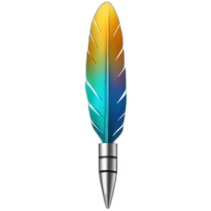 metal feather pen tip emoji