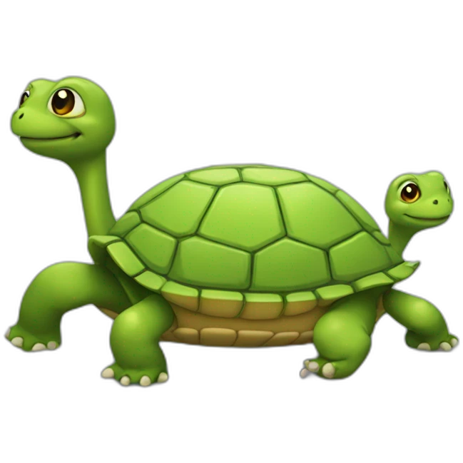 Chat qui est sur tortues emoji