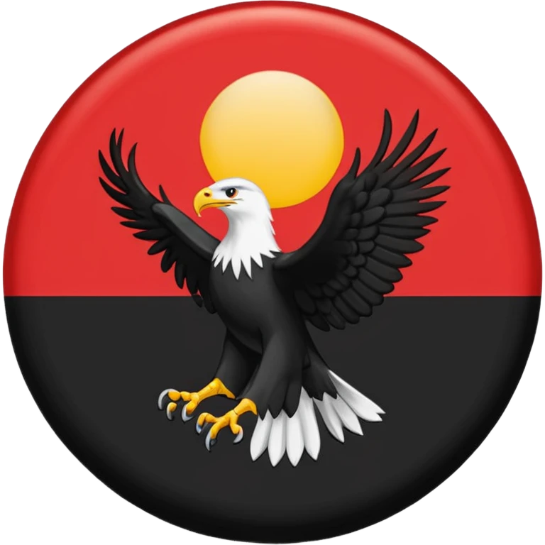 Flag emoji of 1992 dardania flag woth blue background red circle and eagle on circle im this shape: 🏴 emoji