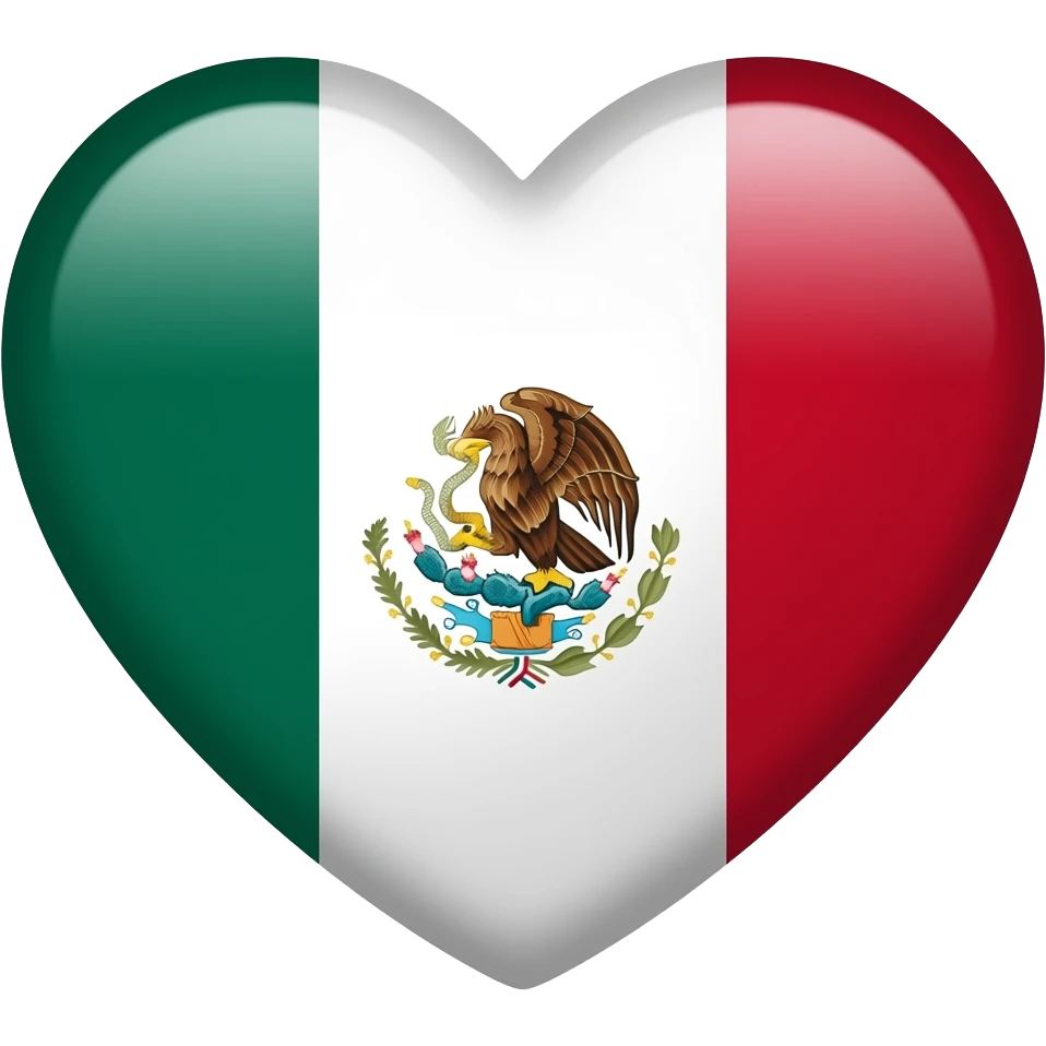 Mexico heart flag emoji