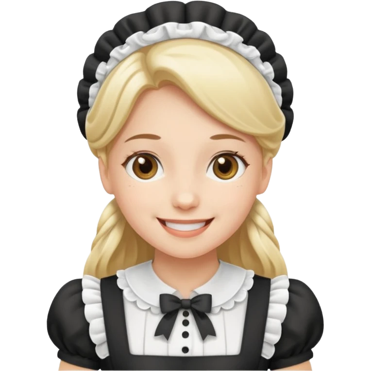 Mango dressed as a maid emoji
