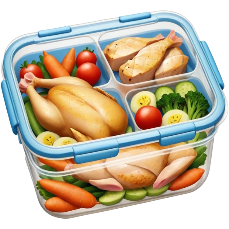 "mister energy" is a chain store selling healthy food, such as chicken, pork, or fish with vegetables.
create a logo without a person for this.
it's basically a lunch box iwth a clear lid on top emoji