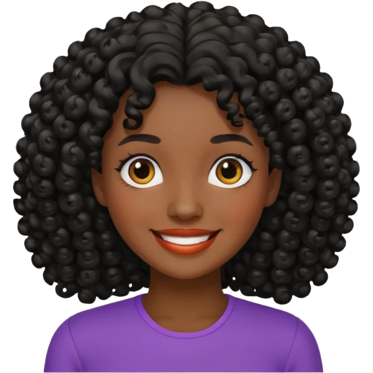 zumbi de cabelo cacheado feminina emoji