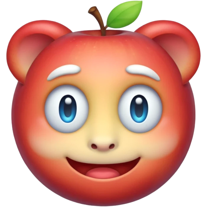 Discord logo face emoji, soft gradients, Apple style emoji