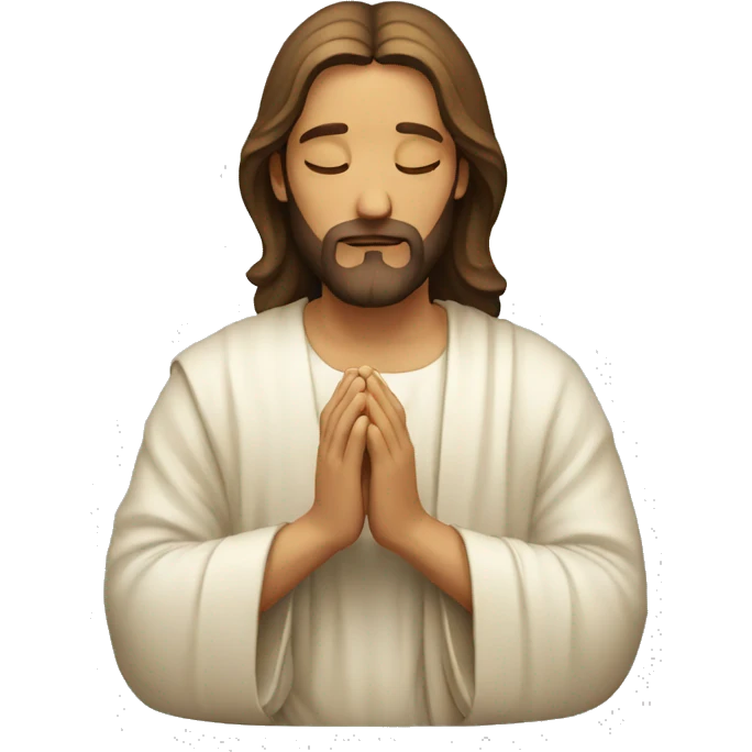 jesus praying emoji