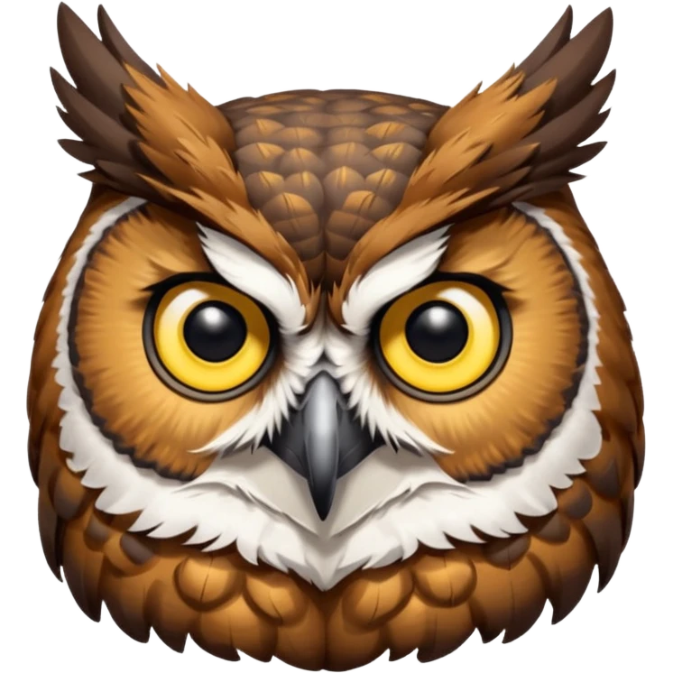 great horned owl emoji