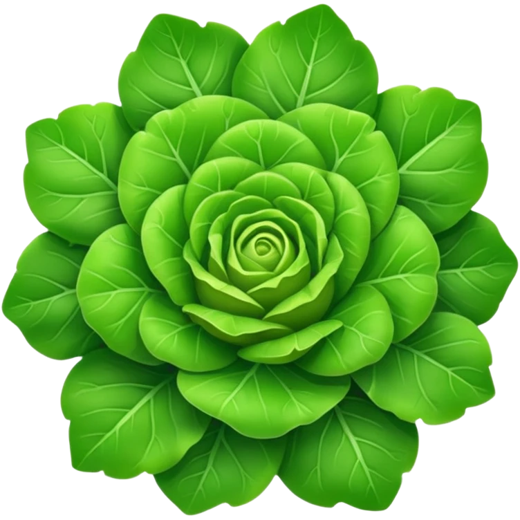 {
  "prompt": "emoji d'une mâche verte fraîche, petites feuilles rondes et brillantes en rosette, style Apple emoji vectoriel plat, fond transparent, ombres douces et contours nets"
}
 emoji