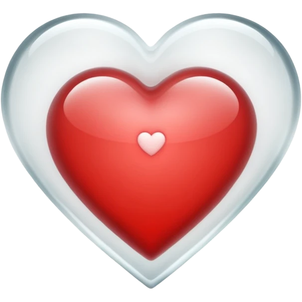 Heart fogging a glass wall, pressed against it emoji