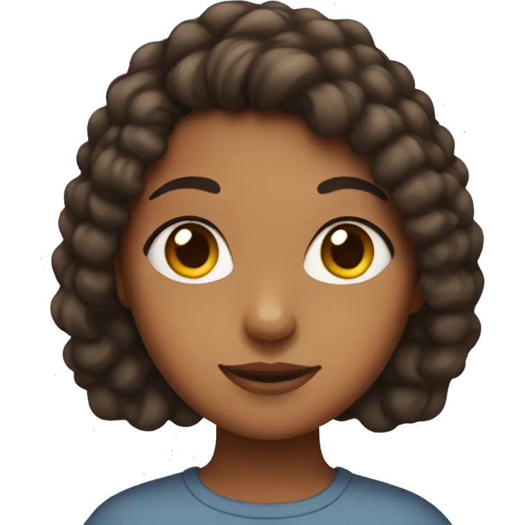 mixed girl with cat in her hands emoji
