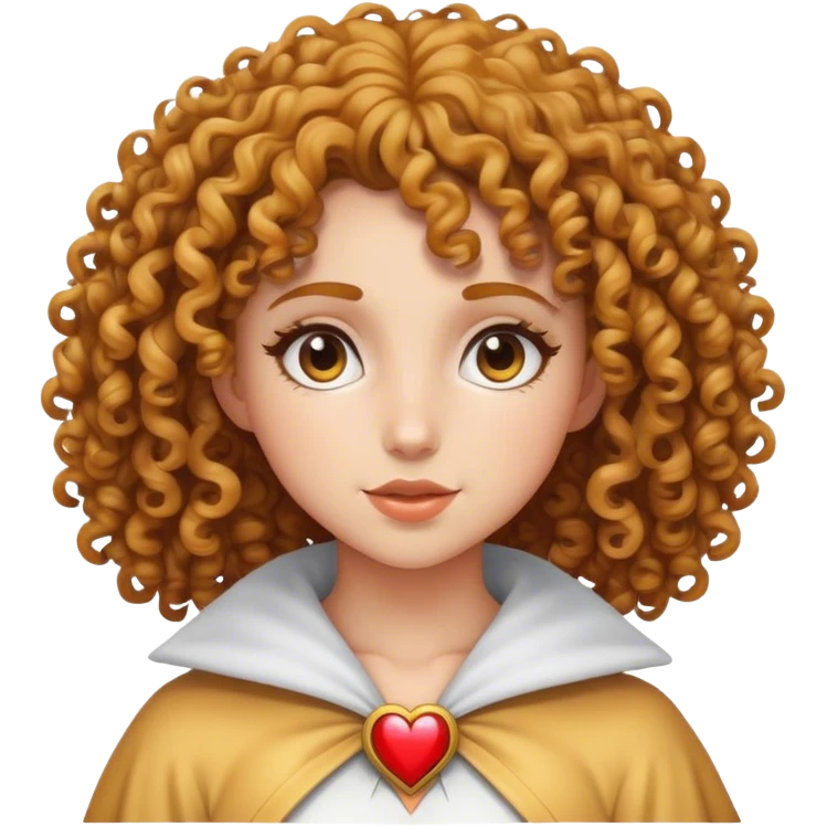 A curly haired girl with a miraculous costume emoji