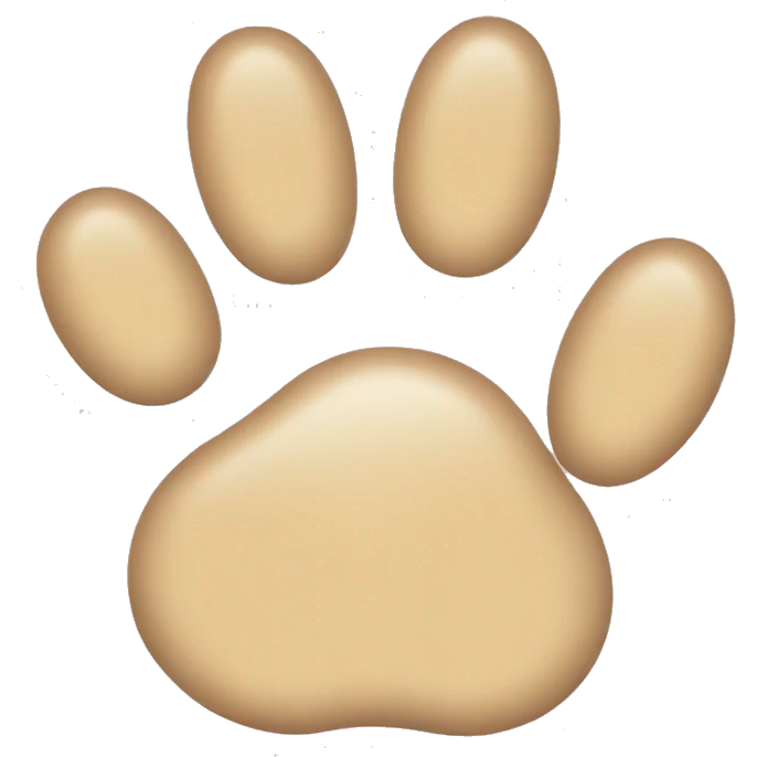 beige cat paw emoji
