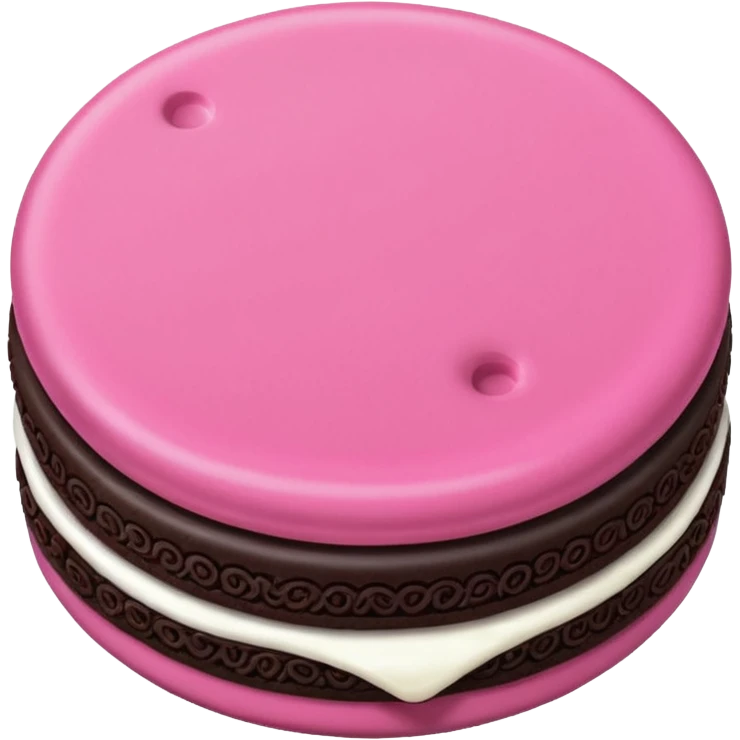 Pink filled Oreo  emoji
