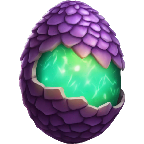 Mystic glowing dragon egg  emoji