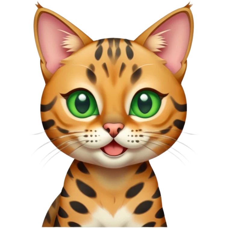 Bengal winking  emoji