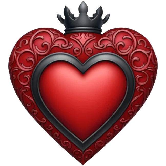 Gothic heart emoji