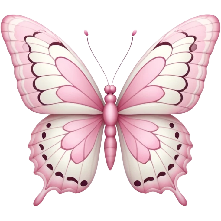 Pink white butter fly emoji