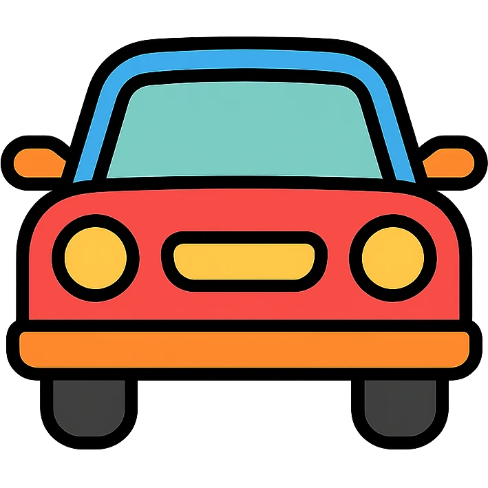 colored car icon emoji